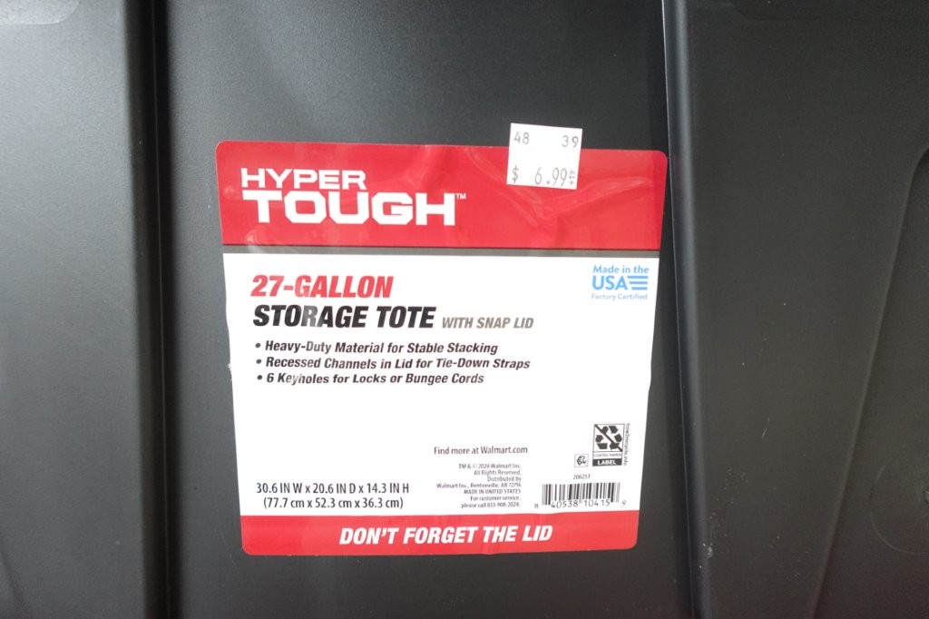 Hyper Tough 27-Gallon Snap-Lid Plastic Storage Bin - Image 6