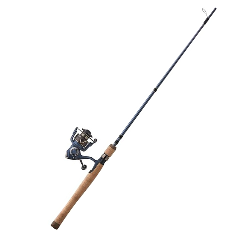 Pflueger President Spinning Combo Fishing Rod and Reel - Blue & Gold