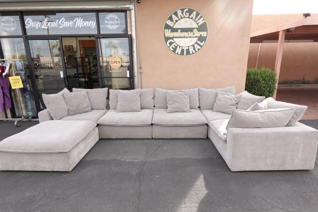 Aiden & Ivy Sereen 6 pc Fabric Modular Sectional Sofa Couch Set - Image 3