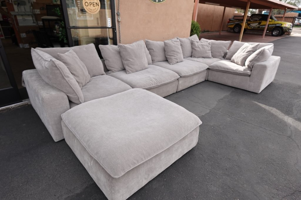 Aiden & Ivy Sereen 6 pc Fabric Modular Sectional Sofa Couch Set - Image 5