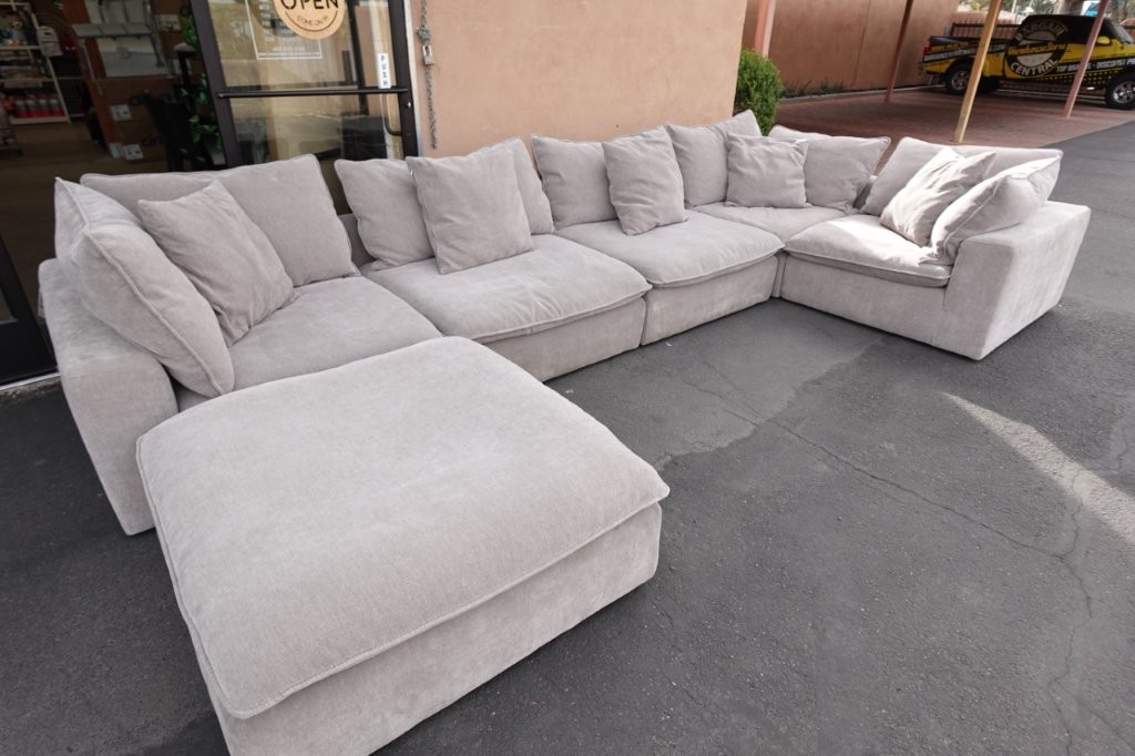 Aiden & Ivy Sereen 6 pc Fabric Modular Sectional Sofa Couch Set - Image 4