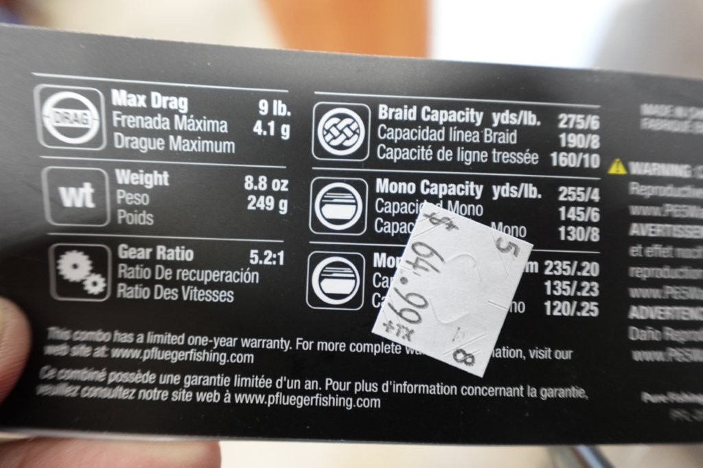 Pflueger President Spinning Combo Fishing Rod and Reel - Blue & Gold - Image 7