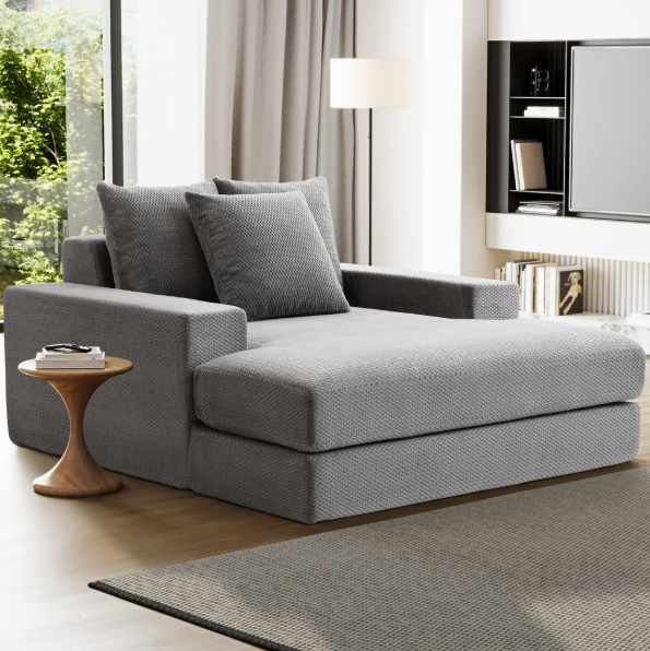 Sealy Calin Upholstered Foam Lounger Oversized Chair / Sofa Couch