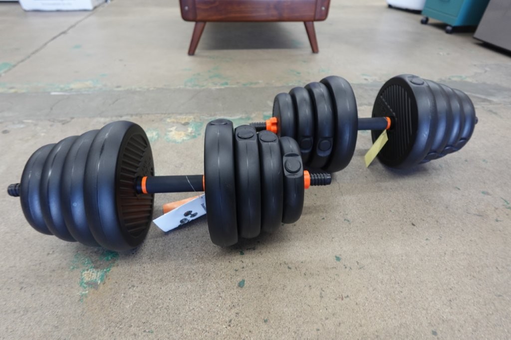 UPGO 70 lb Adjustable Dumbbell Set w/ Connector - Image 2