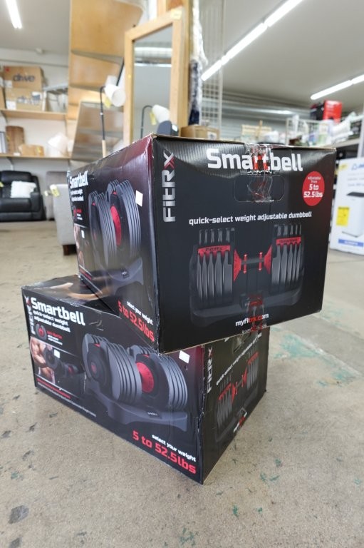FitRx SmartBell Adjustable Single Dumbbell 5–52.5 lb BOXED - Image 3