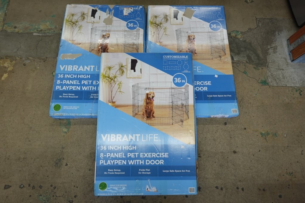 Vibrant Life 8‑Panel Wire Play Pen for Pets - 36″ - Image 3