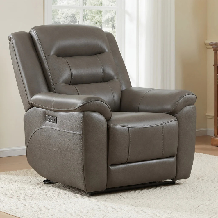 Mason Leather Power Recliner Sofa Chair with Power Headrest
