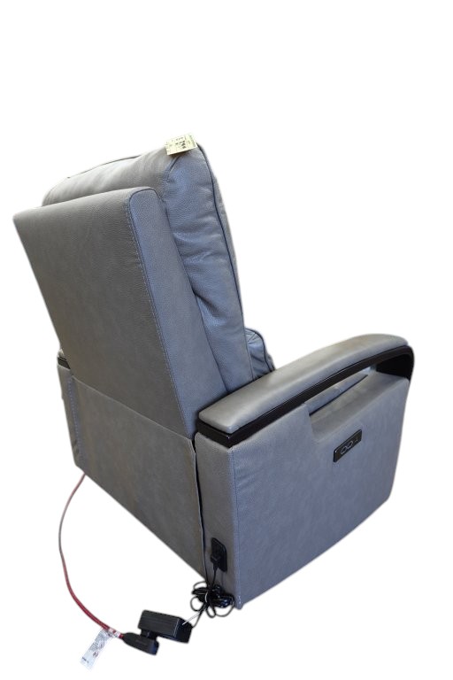 Shayne Leather Power Recliner Sofa Chair with Power Headrest - Image 5