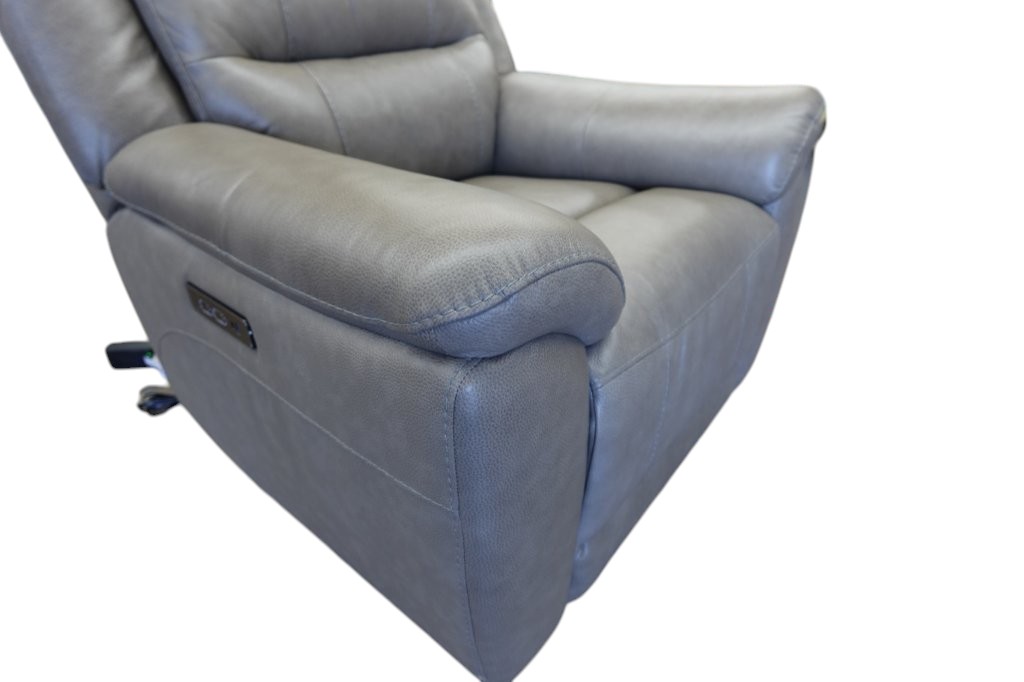 Mason Leather Power Recliner Sofa Chair with Power Headrest - Image 6