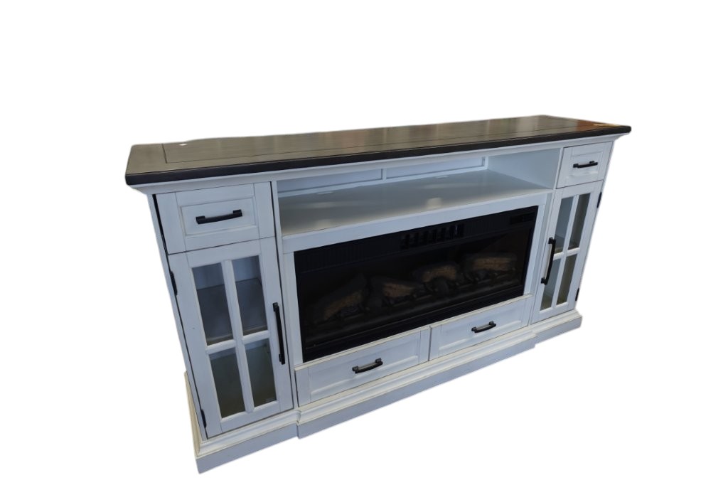 Twin Star Slone Mantel TV Stand Electric Fireplace - Image 3