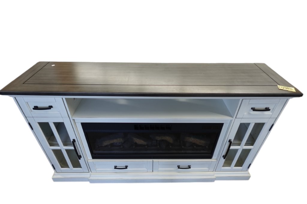 Twin Star Slone Mantel TV Stand Electric Fireplace - Image 5