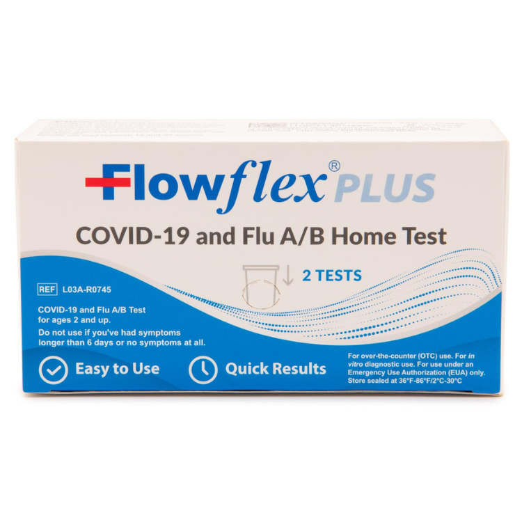 Flowflex Plus COVID-19 & Flu A/B Home Test - 1Pk 2 Test