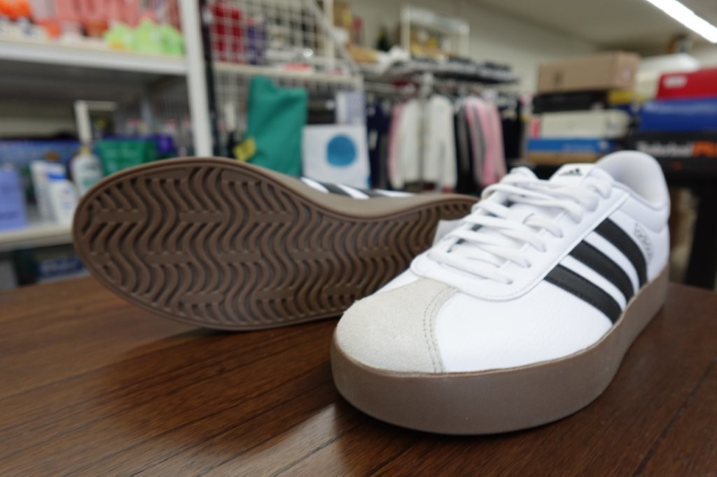 Adidas VL Court 3.0 Sneakers White/Black - Women's 10 - Image 5