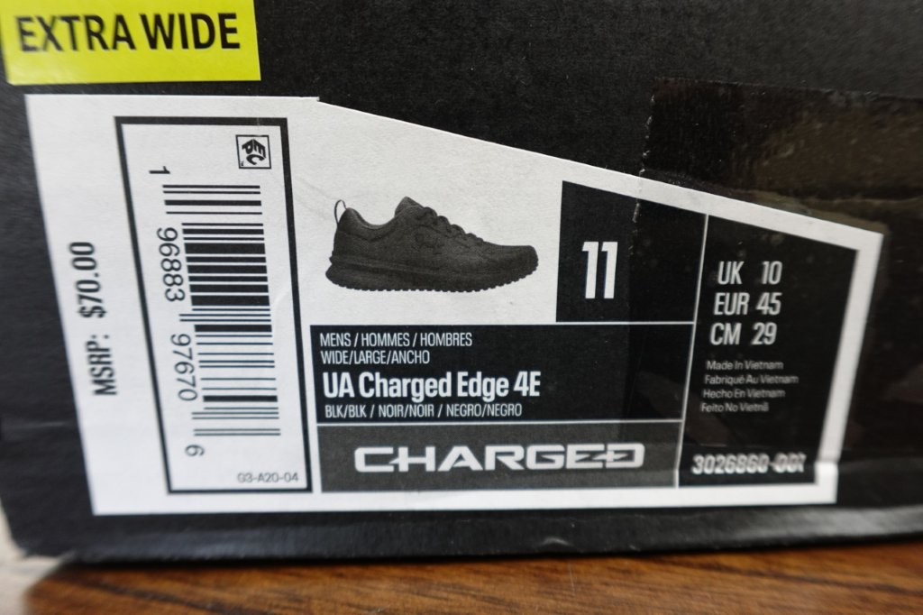 Under Armour Charged Edge Training Shoes - Men's 11W - Image 7
