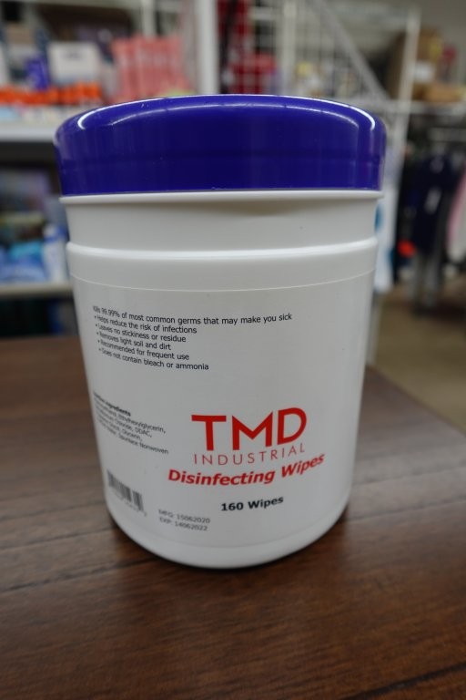 TMD Industrial Lemon Scent Sanitizing Wipes - 160 Count - Image 3
