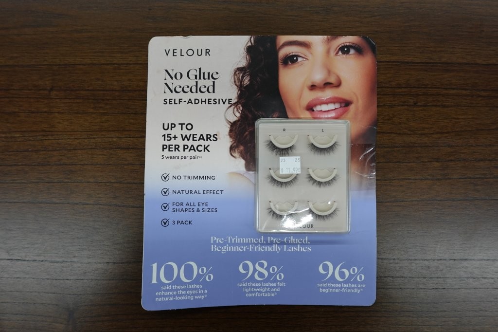 3Pk Velour Self-Adhesive Pre-Trimmed False Lashes - Image 3