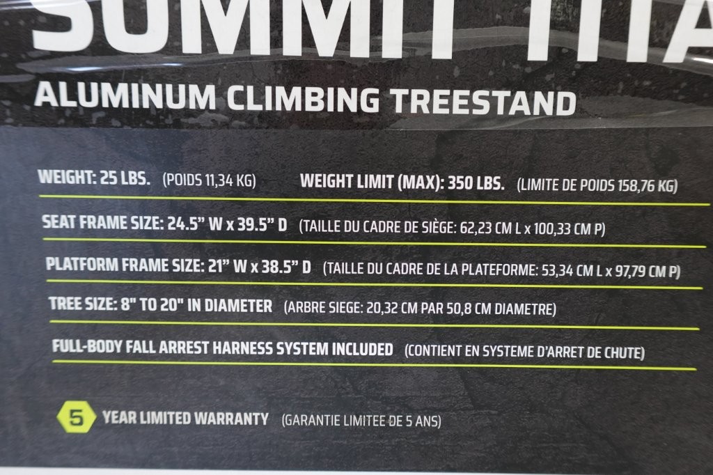 Summit Titan SD Climbing Treestand - Image 5