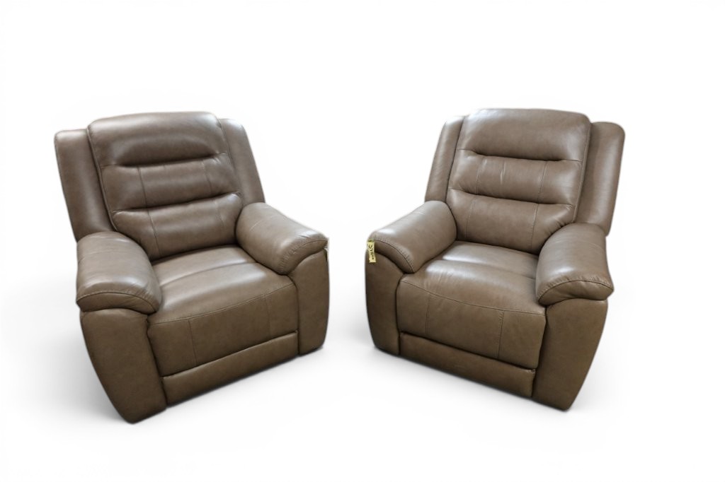 Mason Leather Power Recliner Sofa Chair with Power Headrest - Image 4