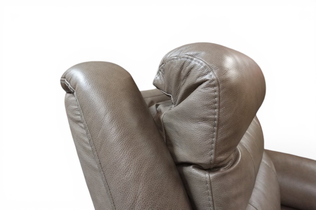 Mason Leather Power Recliner Sofa Chair with Power Headrest - Image 12