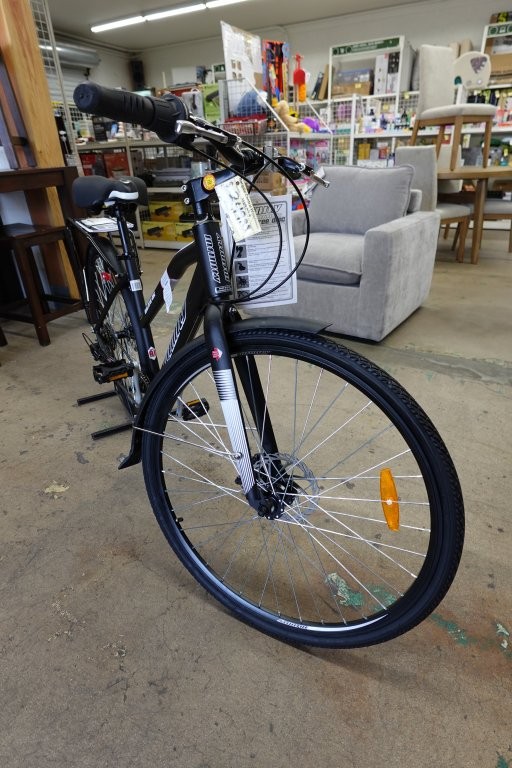 Unisex 17" Infinity Boss Three Disc, Step Thru Bike in Matte Black - Image 4