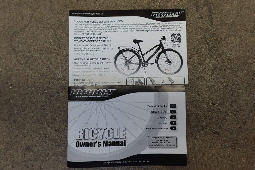 Unisex 17" Infinity Boss Three Disc, Step Thru Bike in Matte Black - Image 9