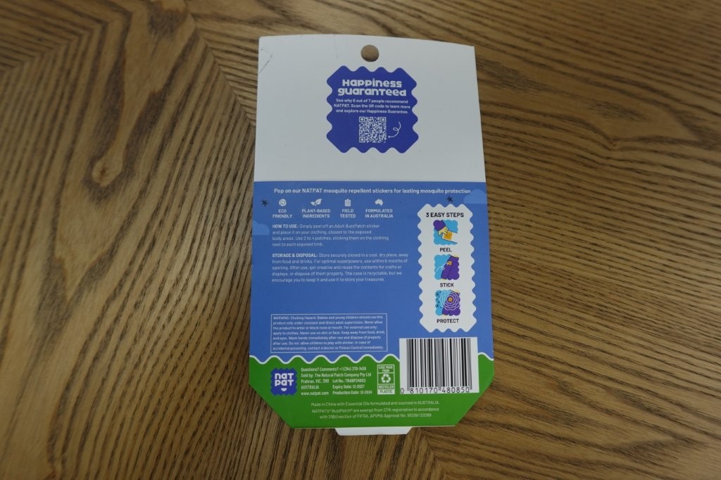 24ct NatPat Adult Mosquito Insect Repellent Patches - Image 3