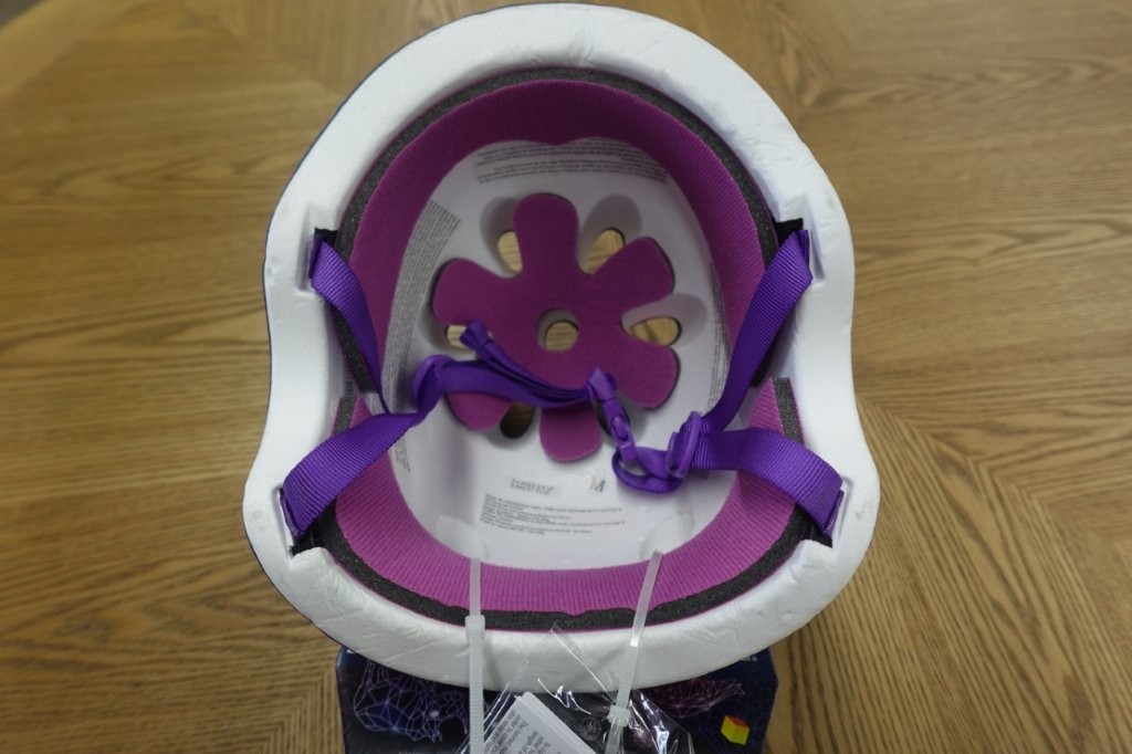 Krash Girls Youth Bike Helmet Leopard Kitty Purple - Image 4