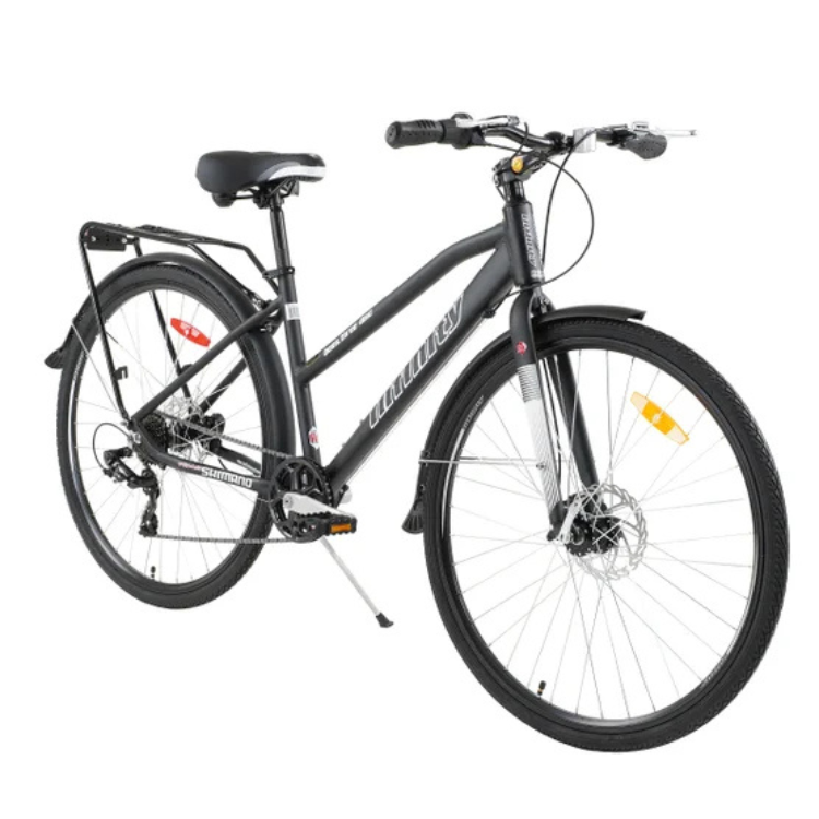 Unisex 17" Infinity Boss Three Disc, Step Thru Bike in Matte Black