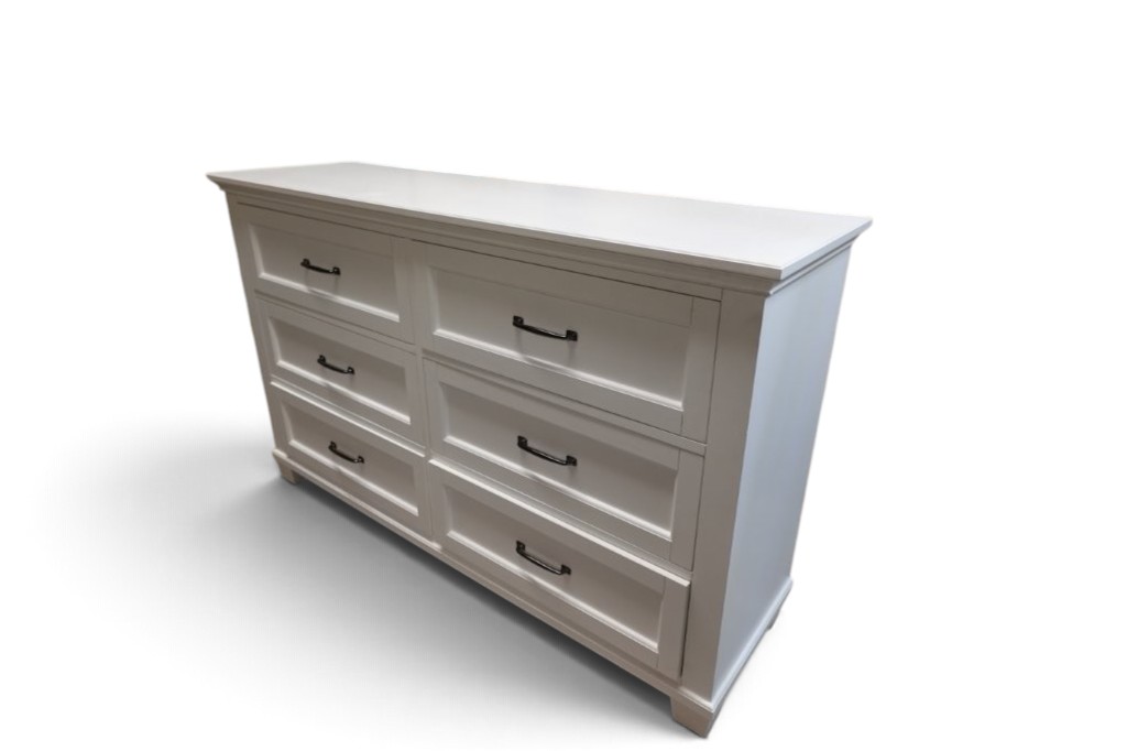Universal Broadmoore Rose 6 - Drawer Dresser in White - Image 3