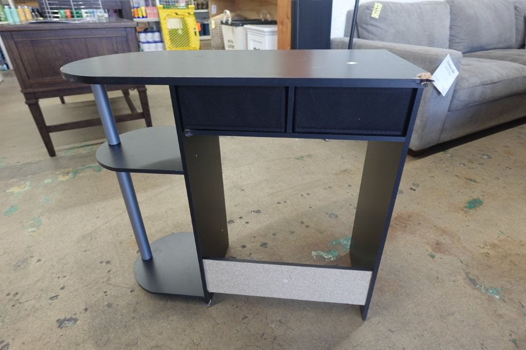 31.5" Compact Computer Desk with Storage Shelves - Image 4