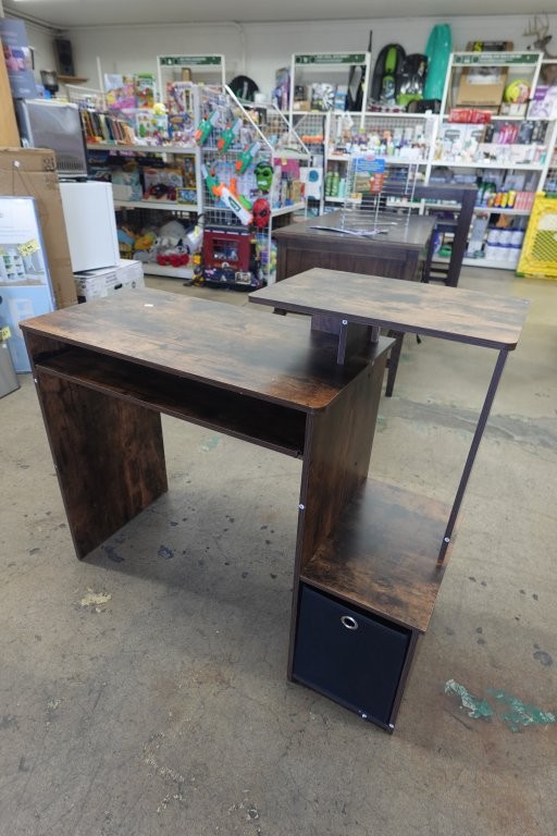 Furinno Compact Computer Desk with Storage - Image 2