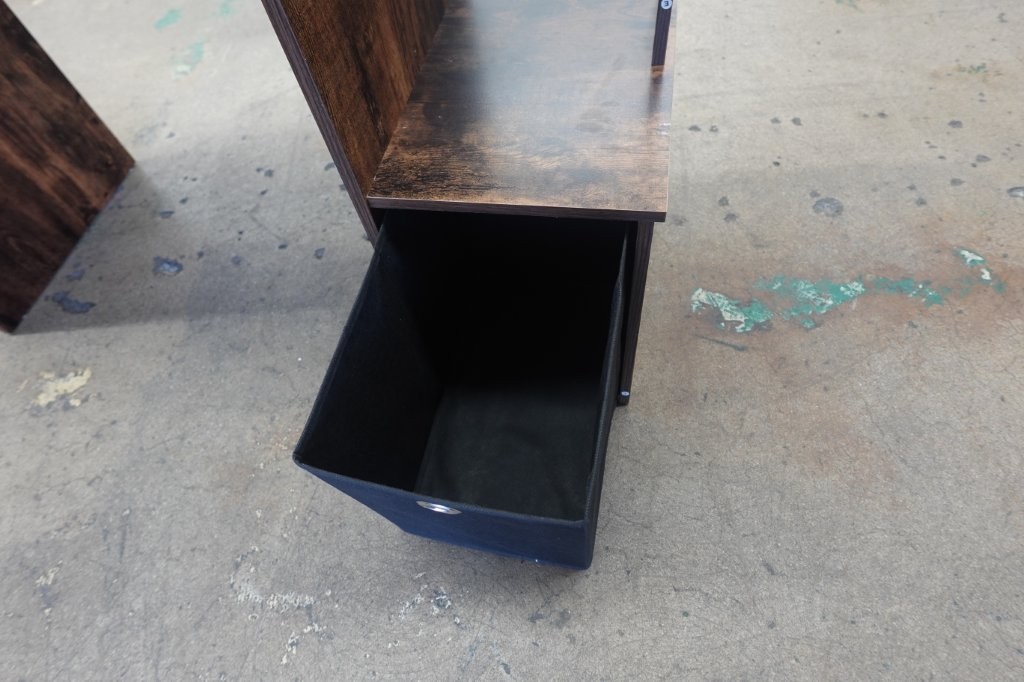 Furinno Compact Computer Desk with Storage - Image 4