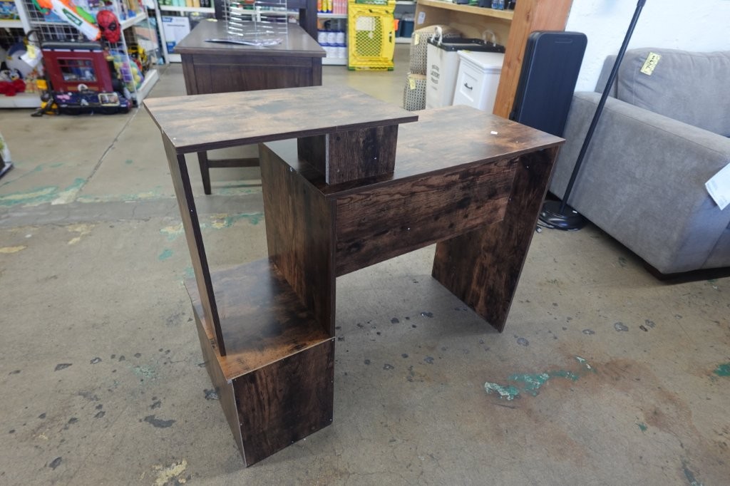 Furinno Compact Computer Desk with Storage - Image 6