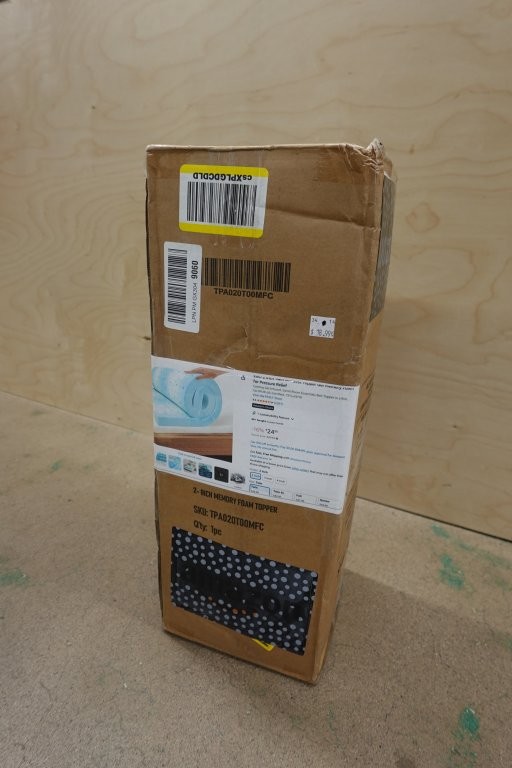 Twin Size - 2" Gel Infused Memory Foam Mattress Topper - Image 3