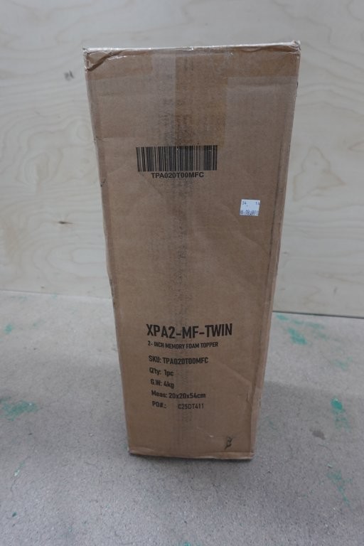 Twin Size - 2" Gel Infused Memory Foam Mattress Topper - Image 4