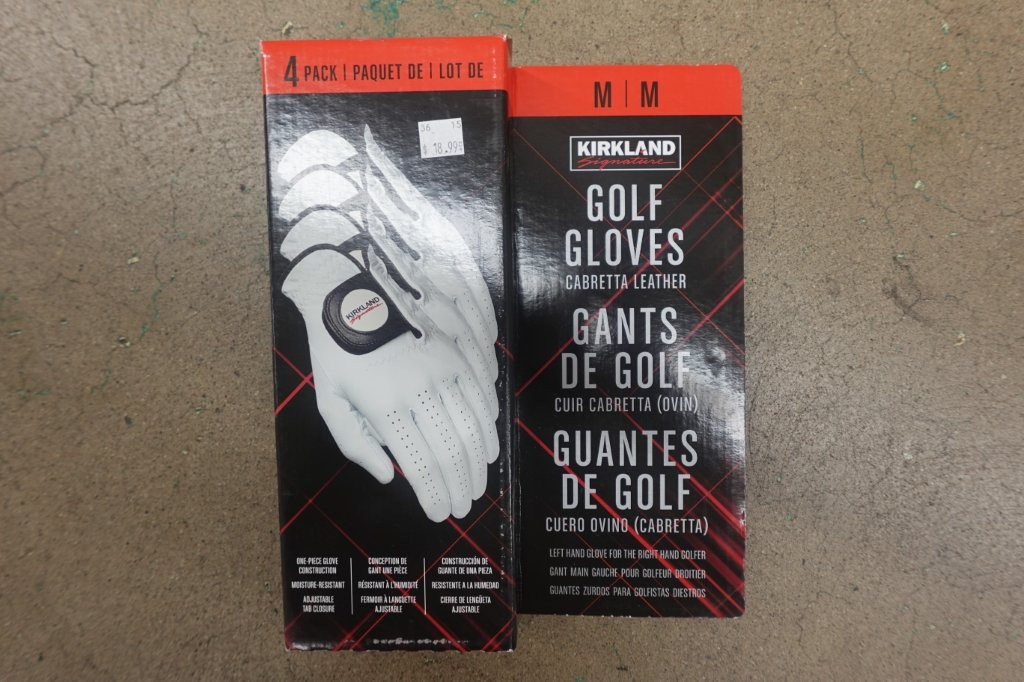 Medium 4-Pack Kirkland Signature Cabretta Leather Golf Gloves - Image 3