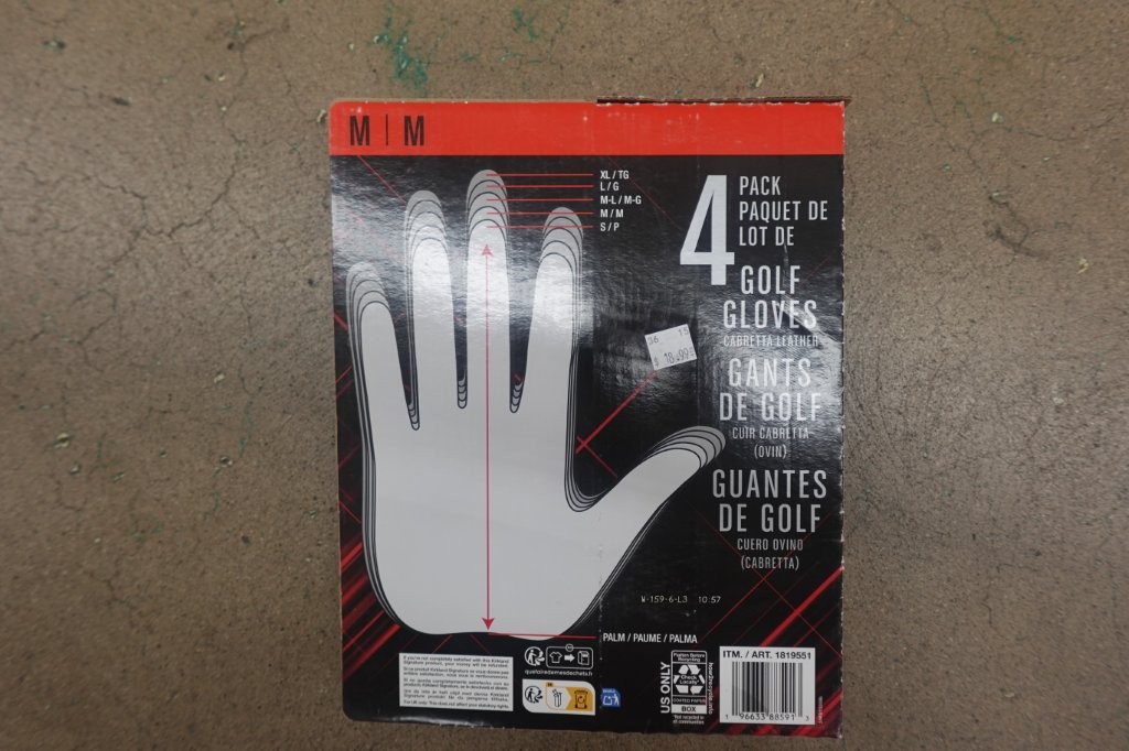 Medium 4-Pack Kirkland Signature Cabretta Leather Golf Gloves - Image 4