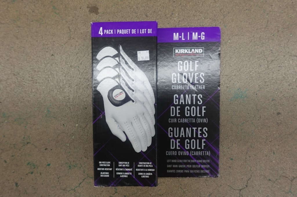 Medium to Large 4-Pack Kirkland Signature Cabretta Leather Golf Gloves - Image 3