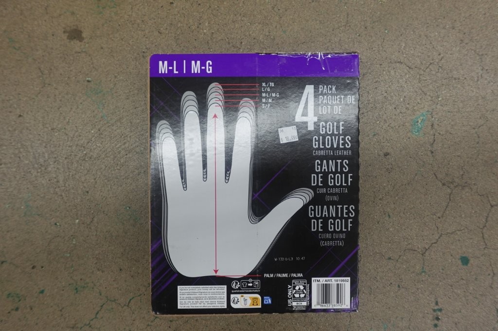 Medium to Large 4-Pack Kirkland Signature Cabretta Leather Golf Gloves - Image 4
