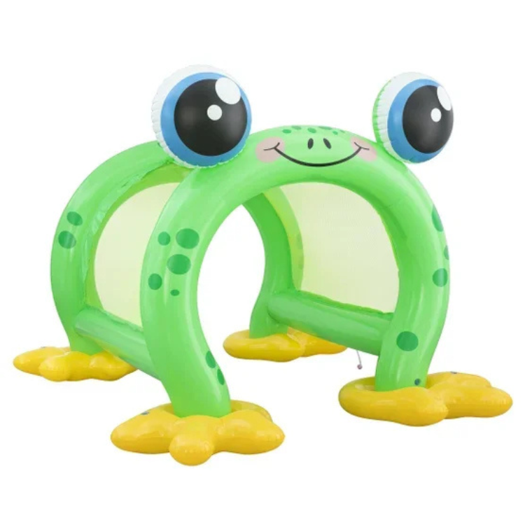 Inflatable Blow-Up Frog Water Sprinkler Tunnel