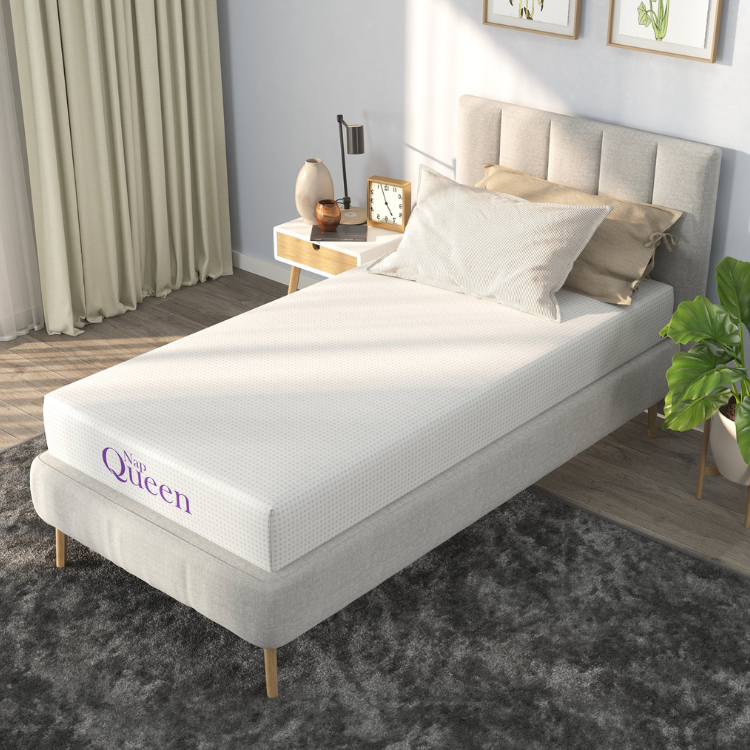 Twin Size - 12" Charcoal Memory Foam Mattress