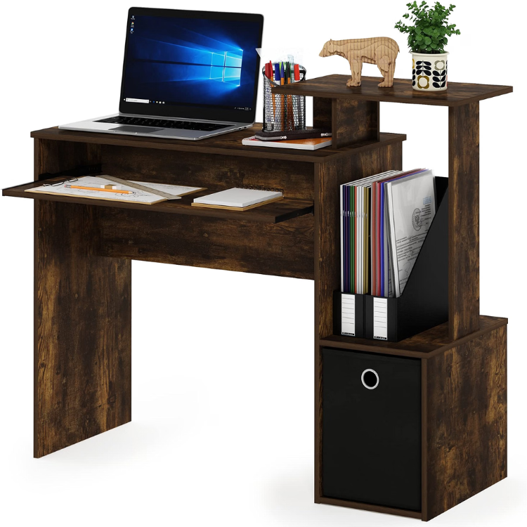 Furinno Compact Computer Desk with Storage