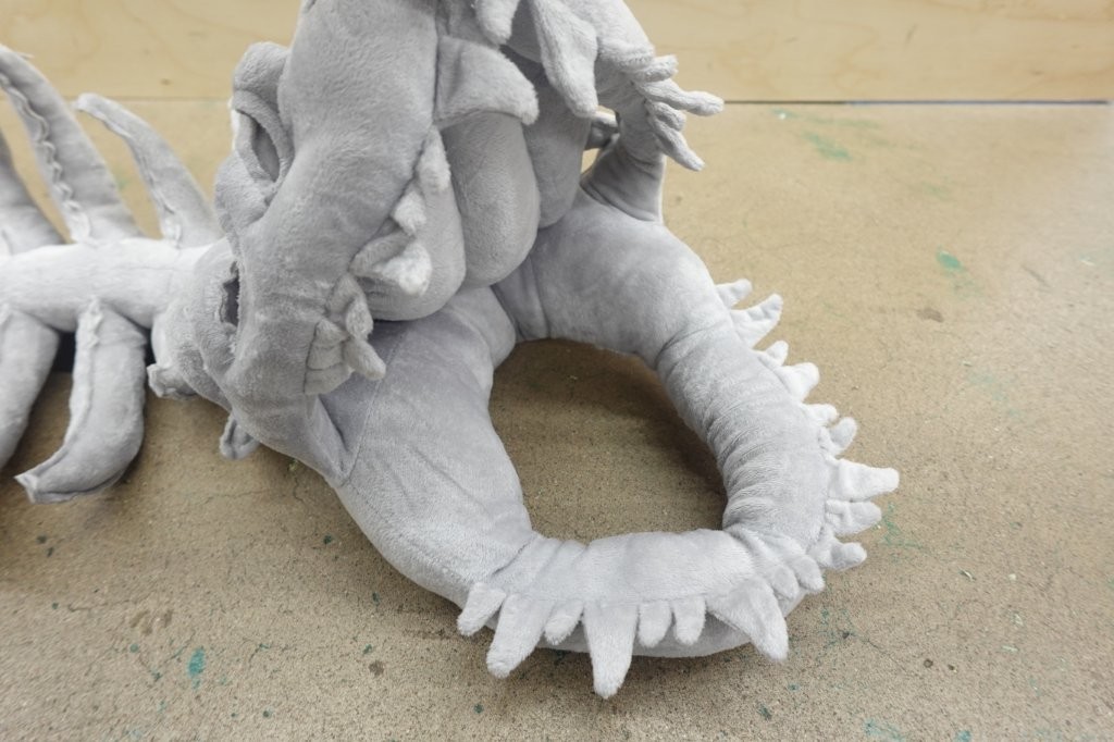 Dinosaur Skeleton Dog Costume with 3D Plush Hood - Image 4