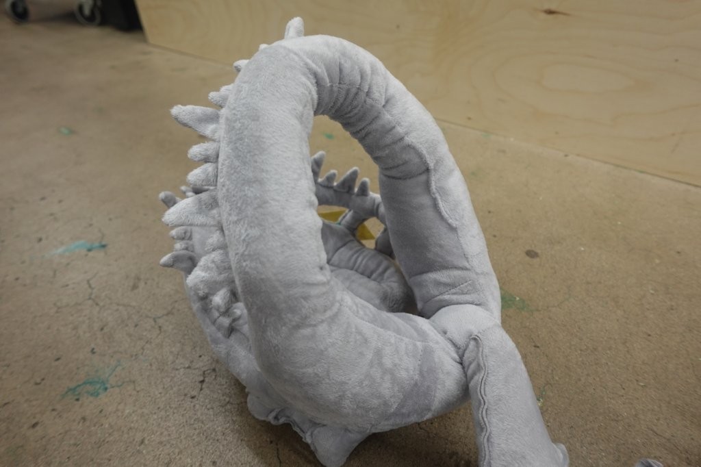 Dinosaur Skeleton Dog Costume with 3D Plush Hood - Image 5