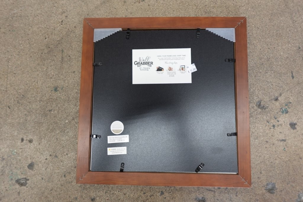 12" x 12" Gallery Solutions Walnut Square Picture Frame - Image 4
