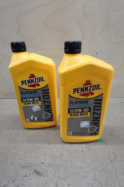 1 qt Pennzoil Platinum Full Synthetic 5W-30 Motor Oil - Image 2