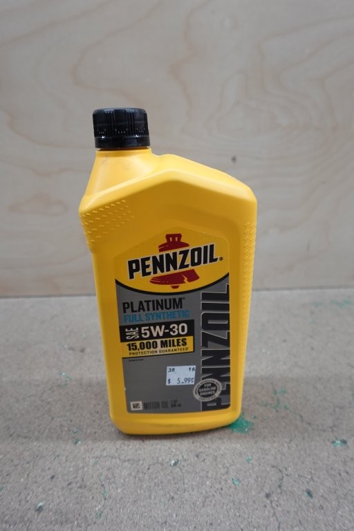 1 qt Pennzoil Platinum Full Synthetic 5W-30 Motor Oil - Image 3