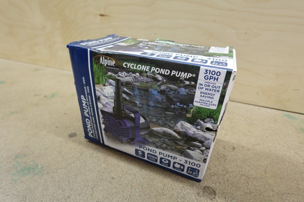 3100 GPH Alpine Corporation Cyclone Submersible Pond Pump - Image 2
