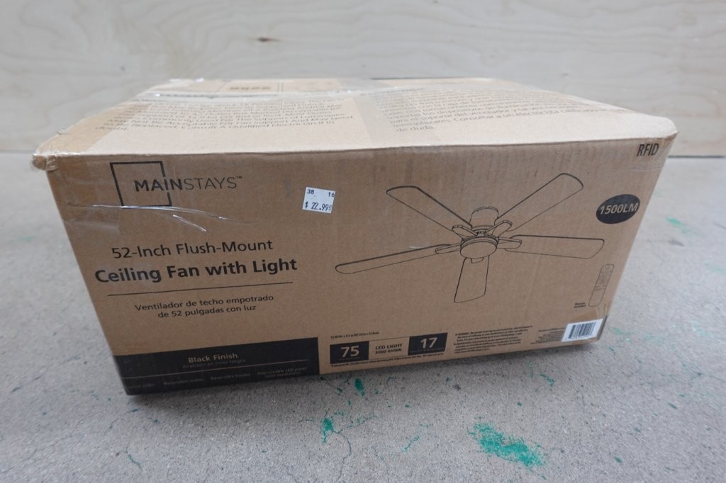 52" 5-Blade Ceiling Fan with Remote Control - Image 4