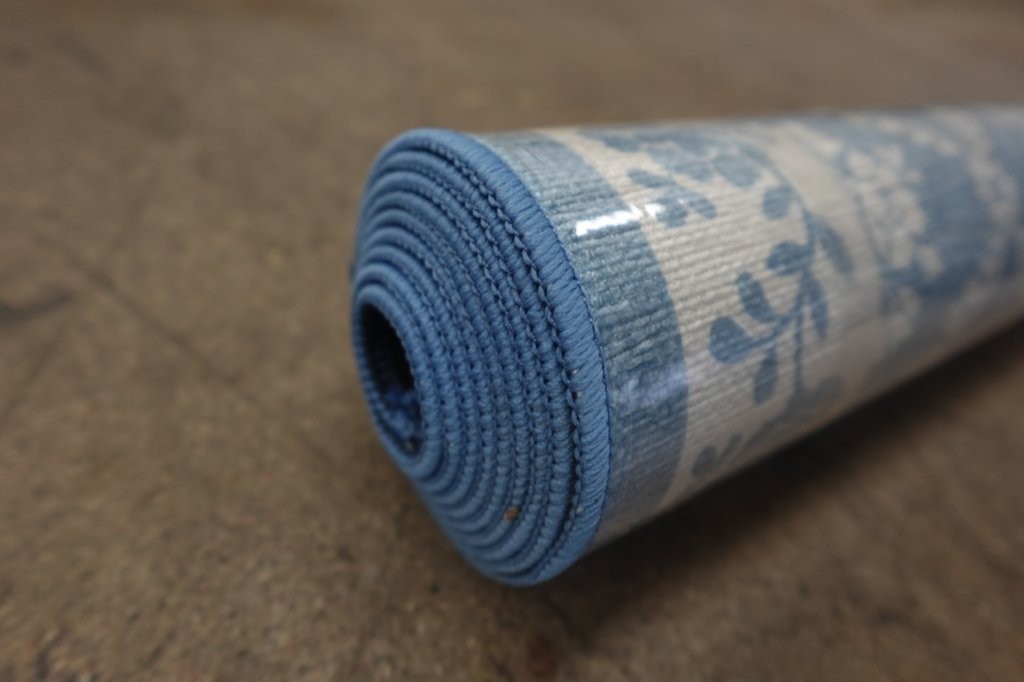 6' x 2' Laura Ashley Merley Blue Non-Slip Kitchen Runner Rug - Image 3
